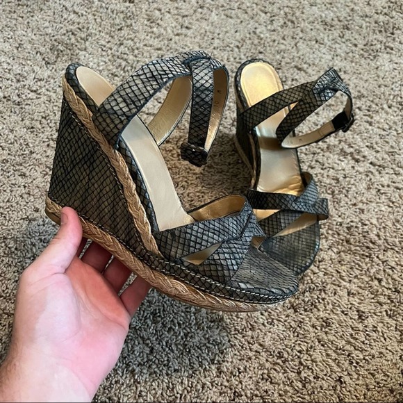 Stuart Weitzman Shoes - Stuart Weitzman Wedge Ankle Strap Sandals